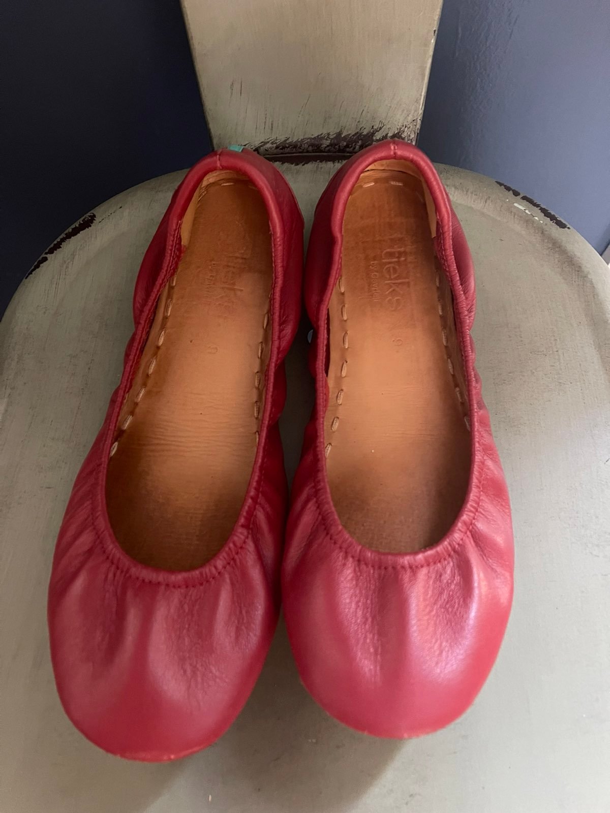Tieks Cardinal Red Flats