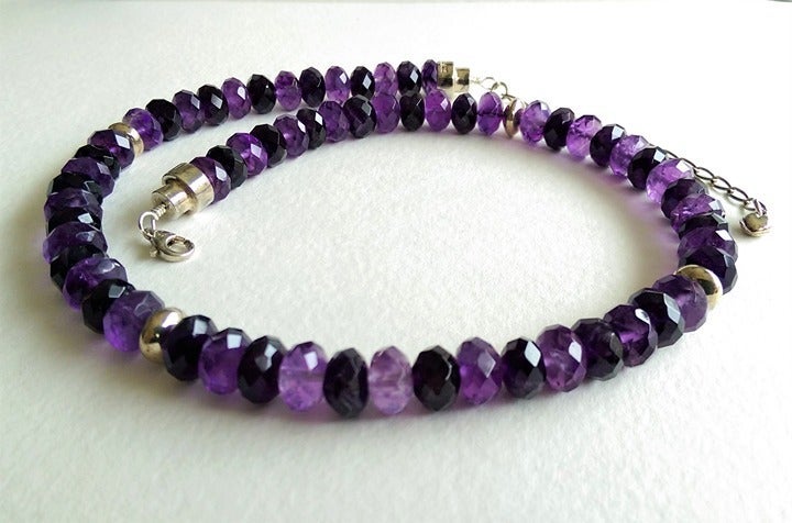 Jay King Amethyst Sterling Silver Necklace - Desert Rose Trading