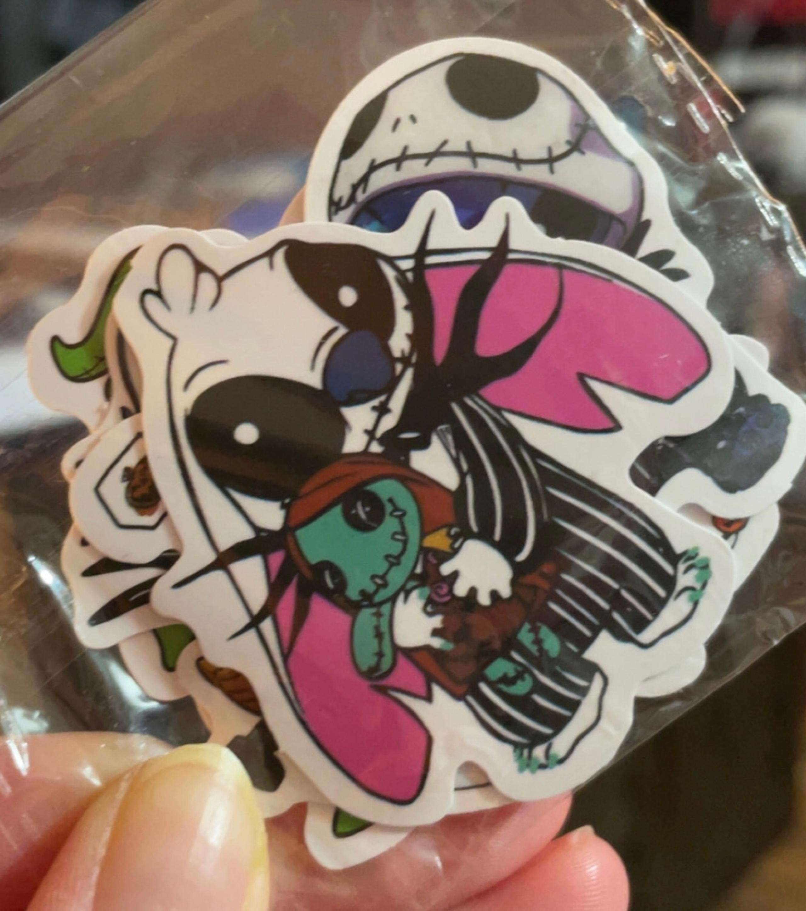 5 PC NBC and Stitch Crossover Stickers