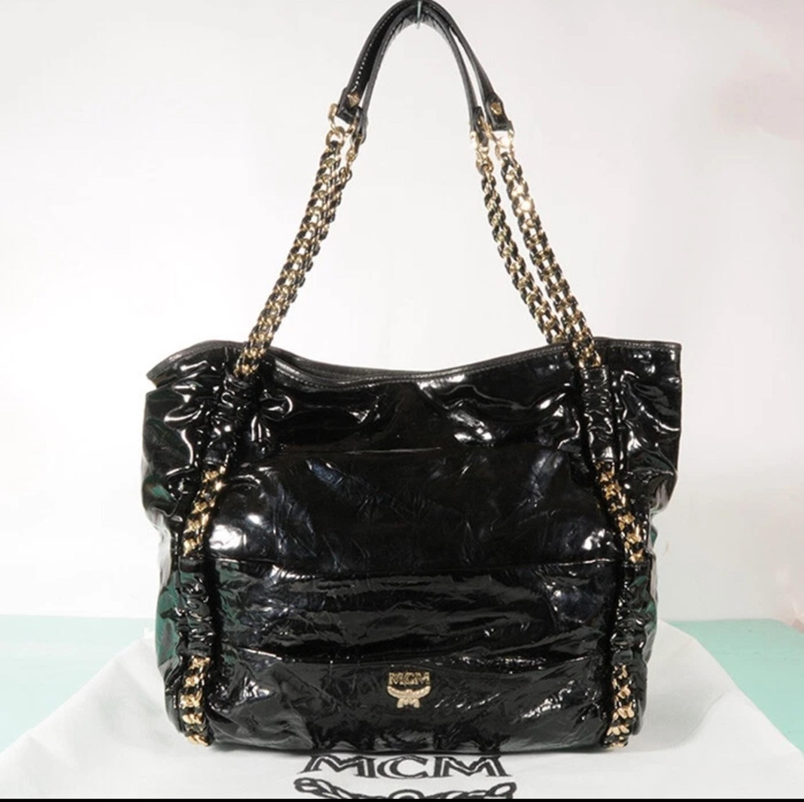 Women's MCM Black Tote Bag Large