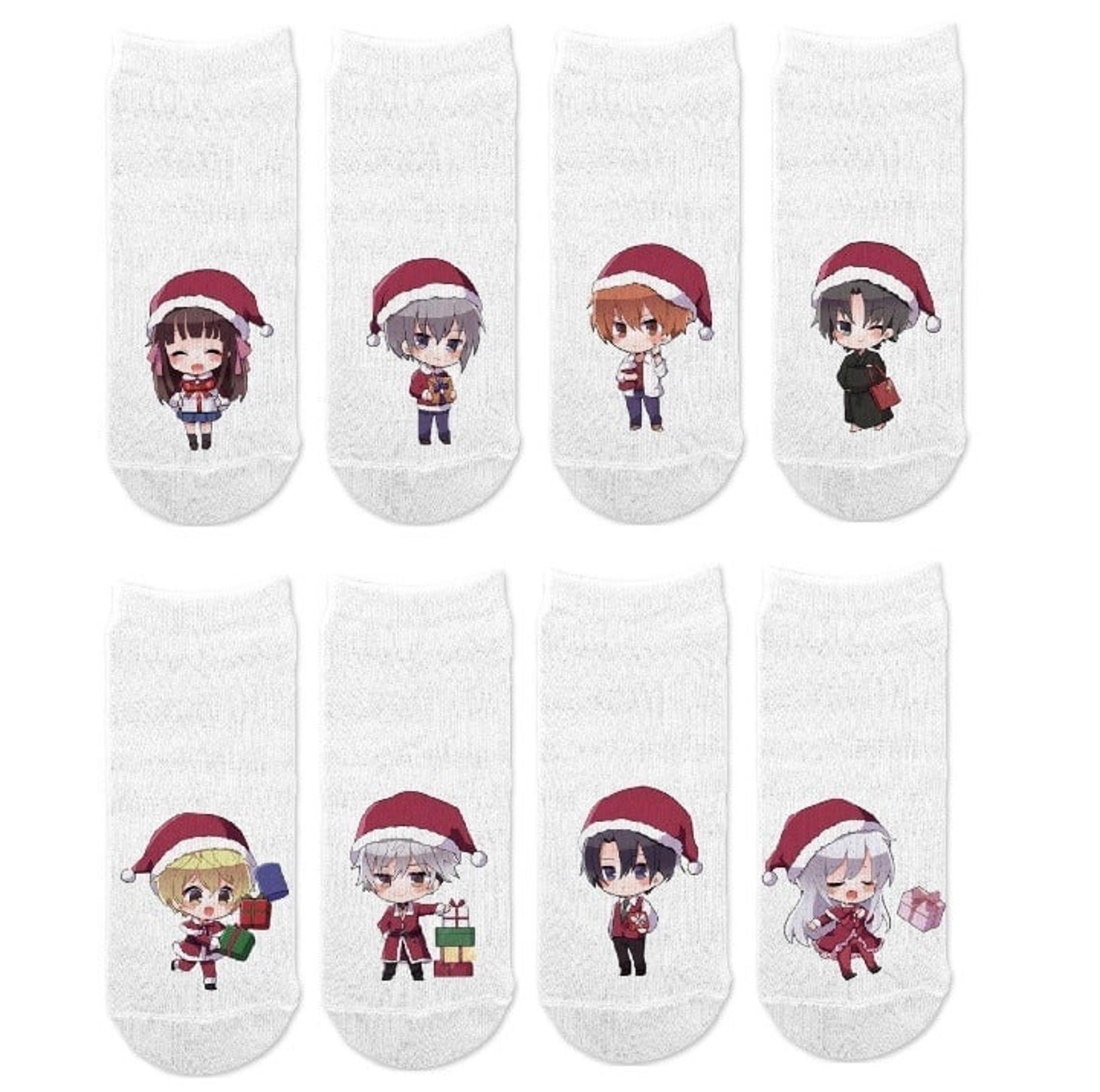 8 Fruits Basket Christmas Chibi No-Match Ankle Socks No-Show Anime Manga Cosplay