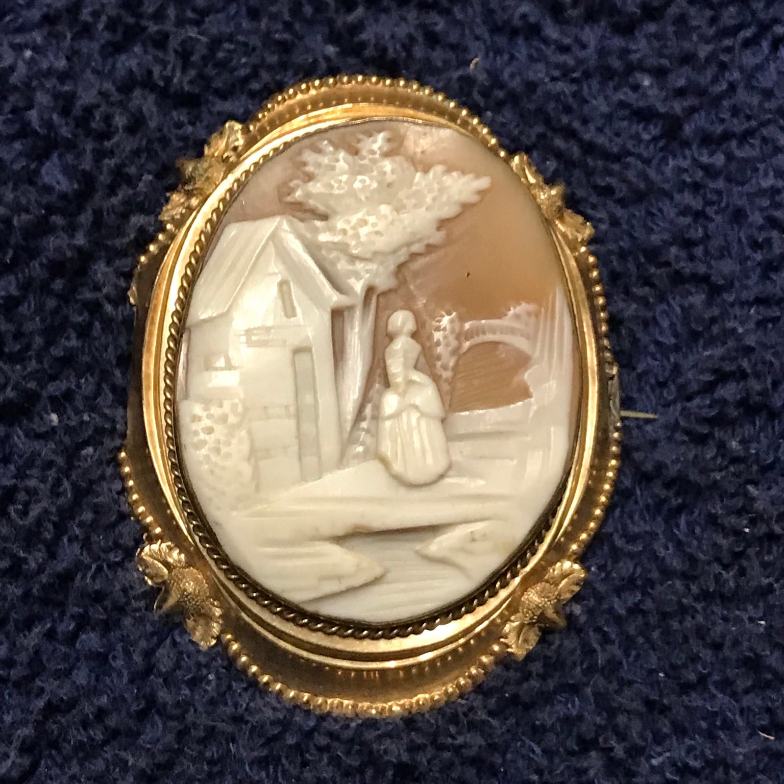 Antique Victorian Cameo Brooch