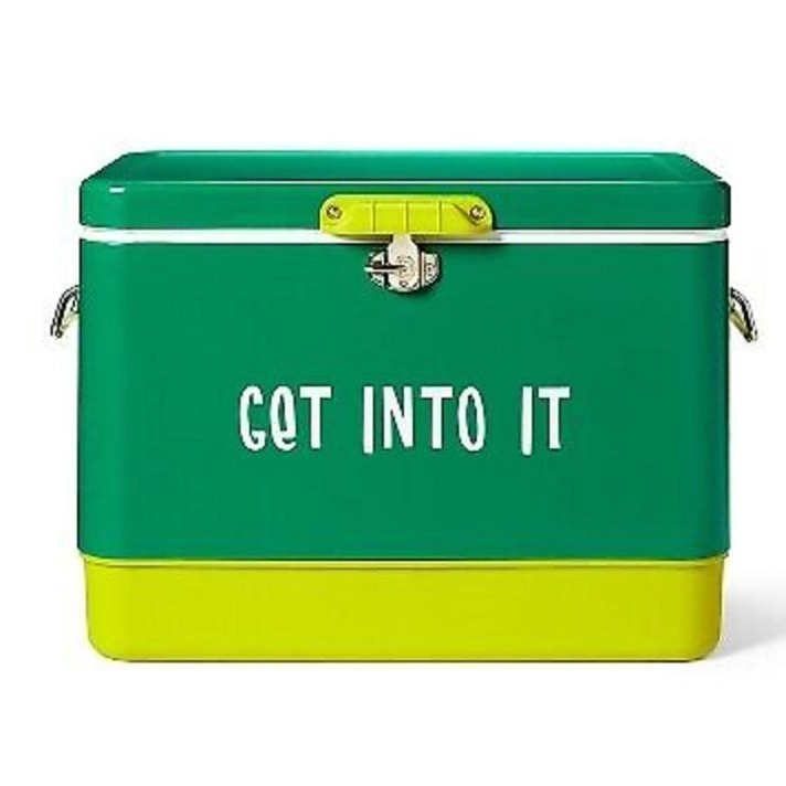 Tabitha Brown Hardsided Cooler Get Into It 54 quart Steel Plastic Holds 80 Cans