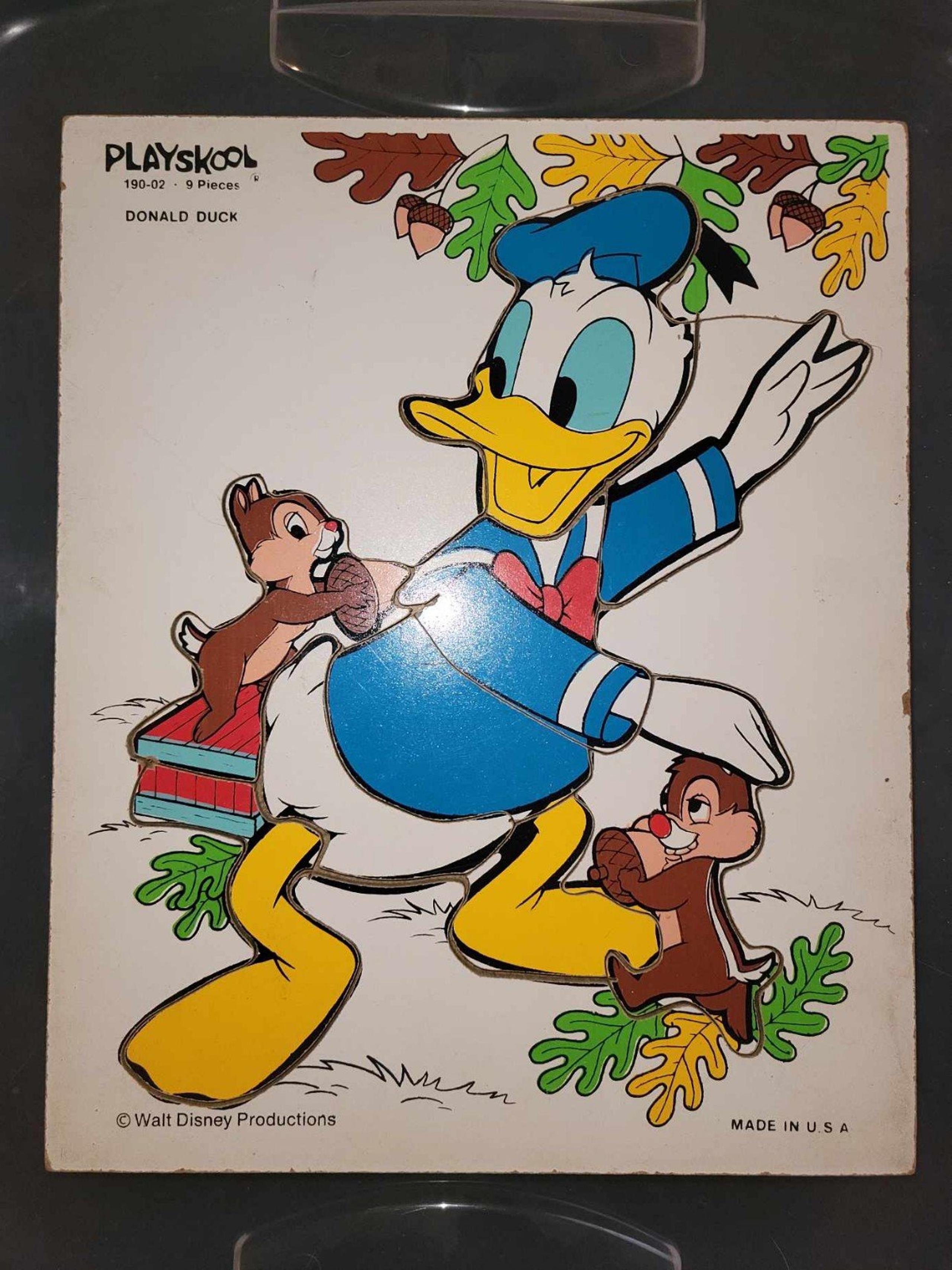 Donald Duck Playskool Vintage Wooden Puzzle