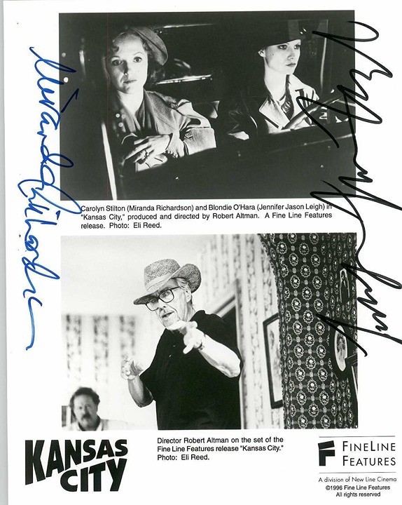Jennifer Jason Leigh & Miranda Richardson Signed Autographed Kansas City 8x10