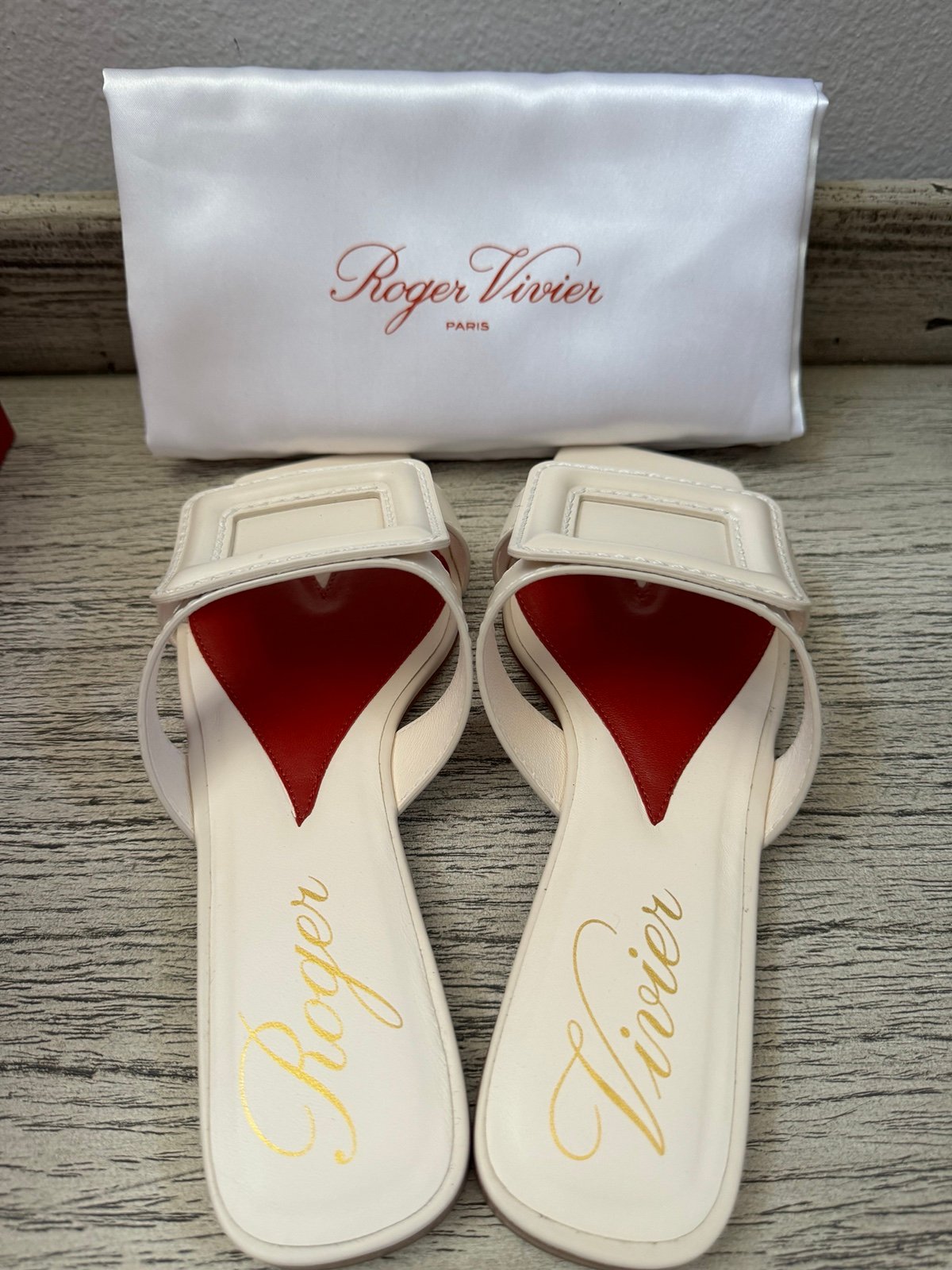 Roger Vivier Buck Mules