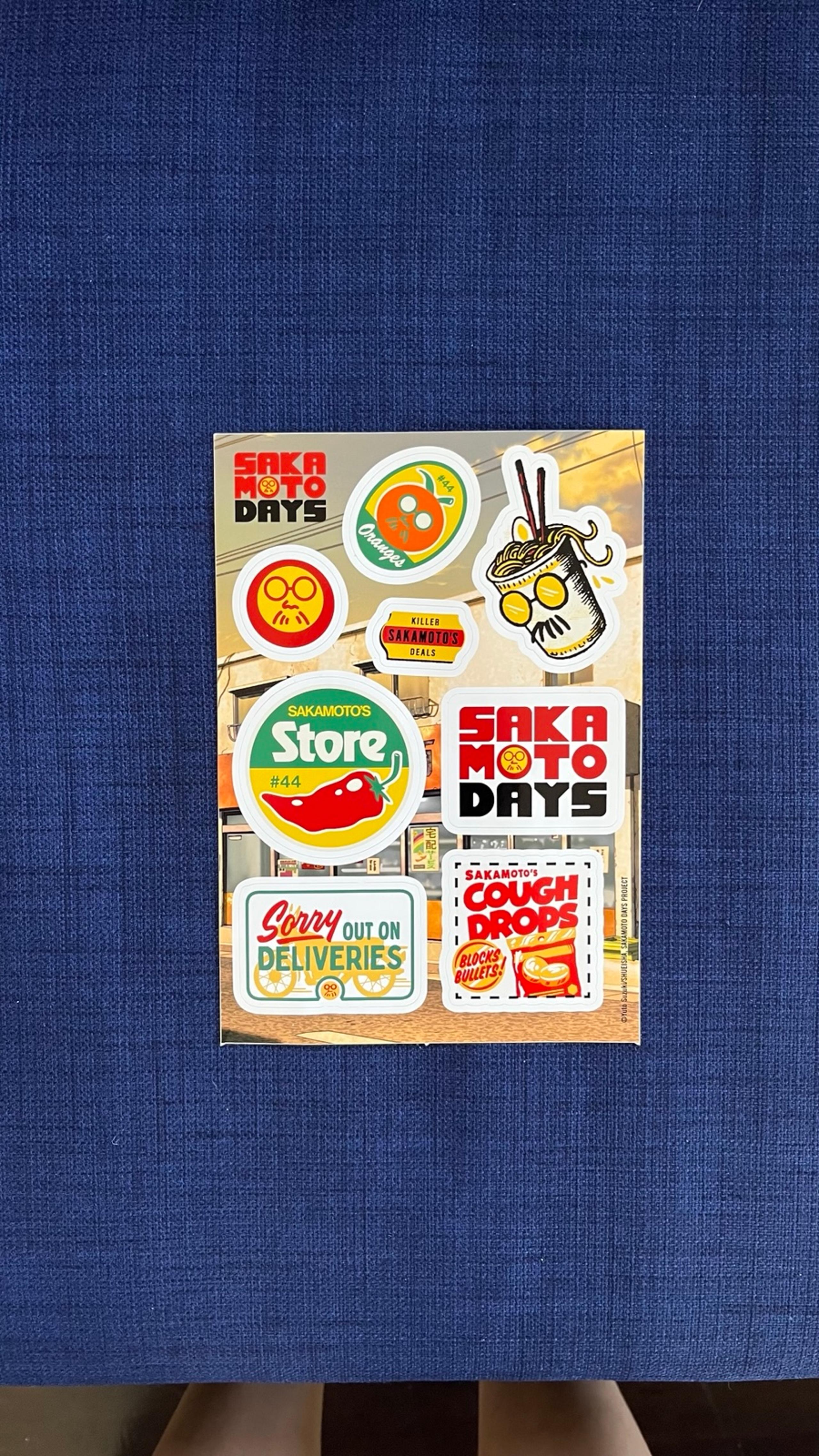 Sakamoto Days icons sticker sheet