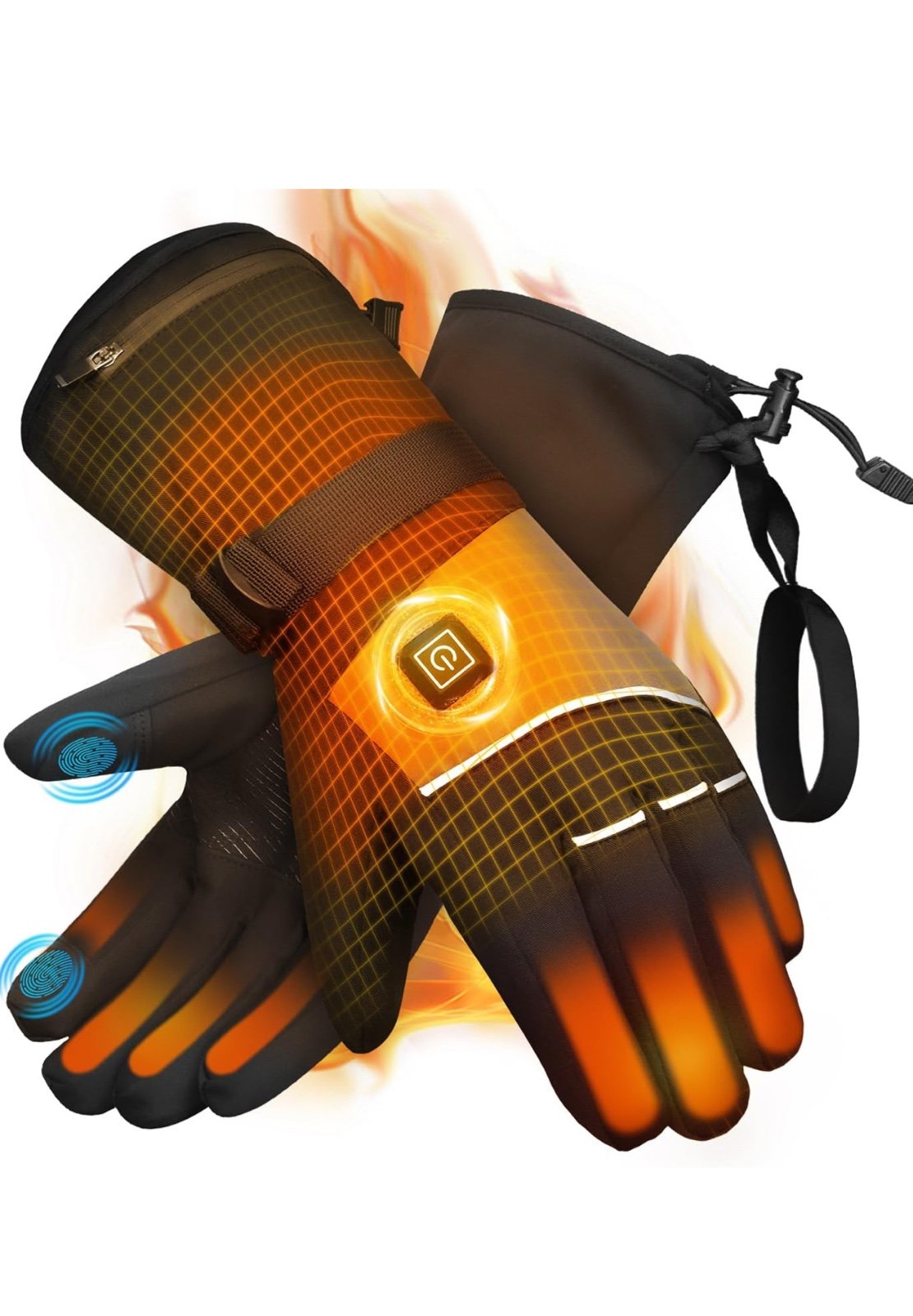 Heated Gloves for Men Women Rechargeable Electric Heating Gloves with Hand Warme