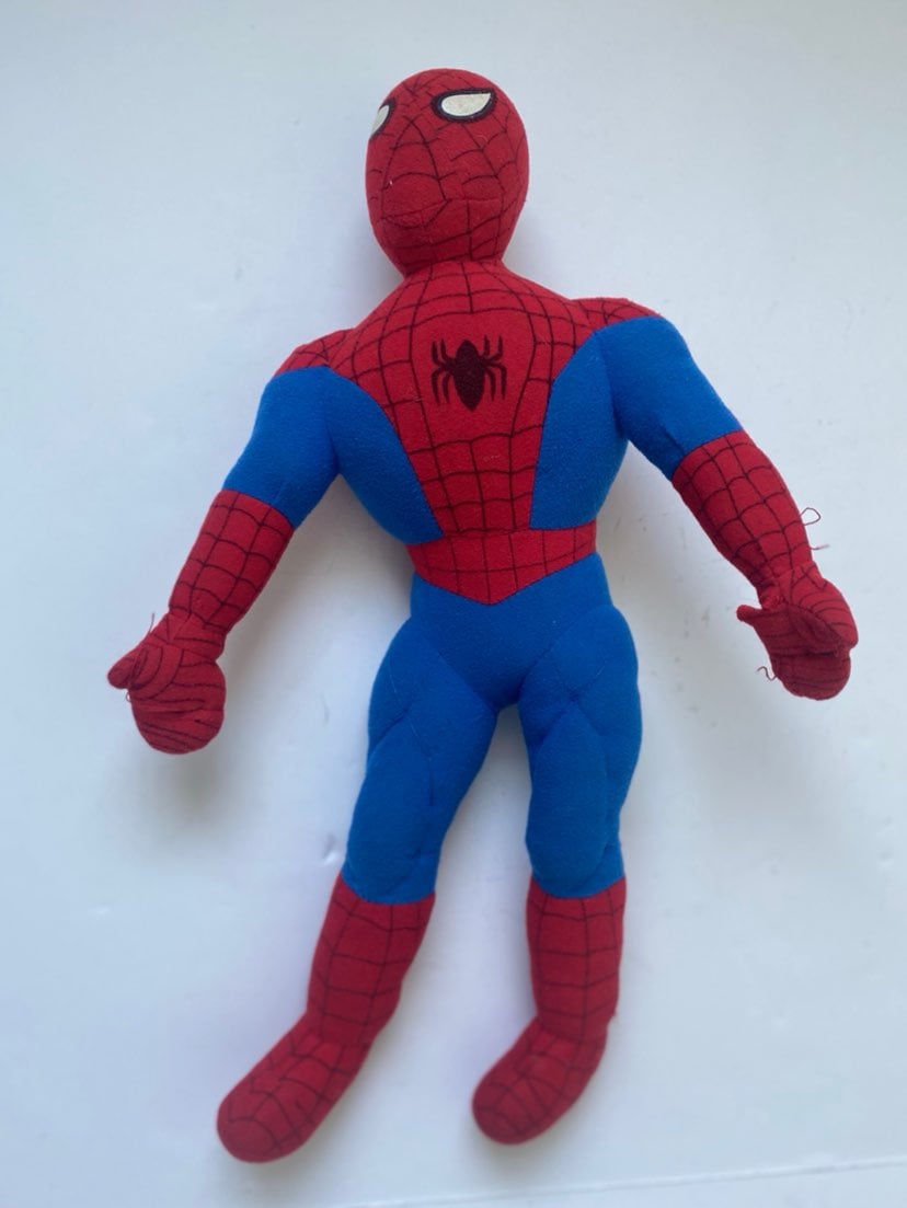 Vintage 80's spiderman plush