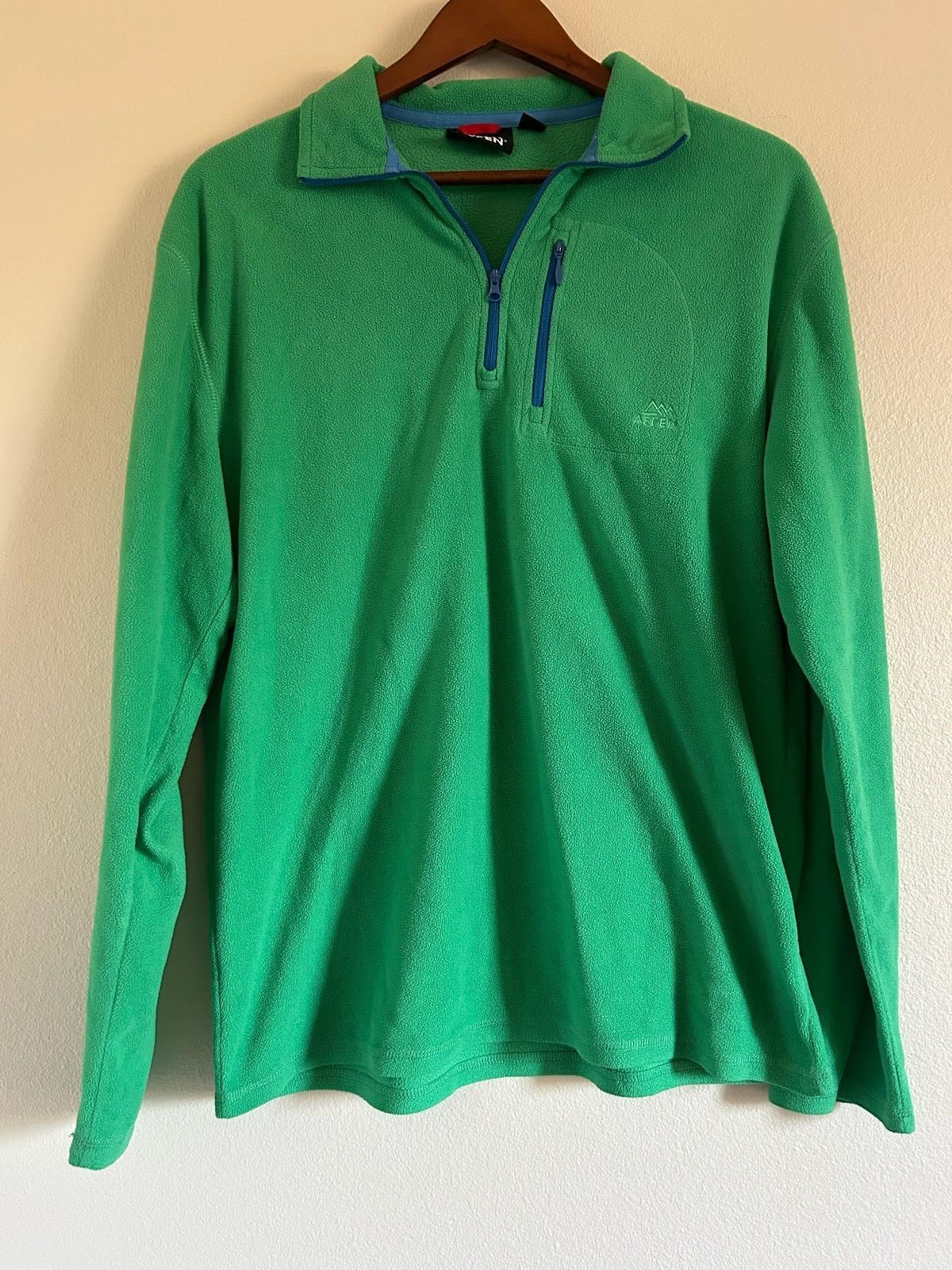 Aspen Fleece Jacket Adult Large Green Outdoors Quarter Zip Preppy Gorpcore