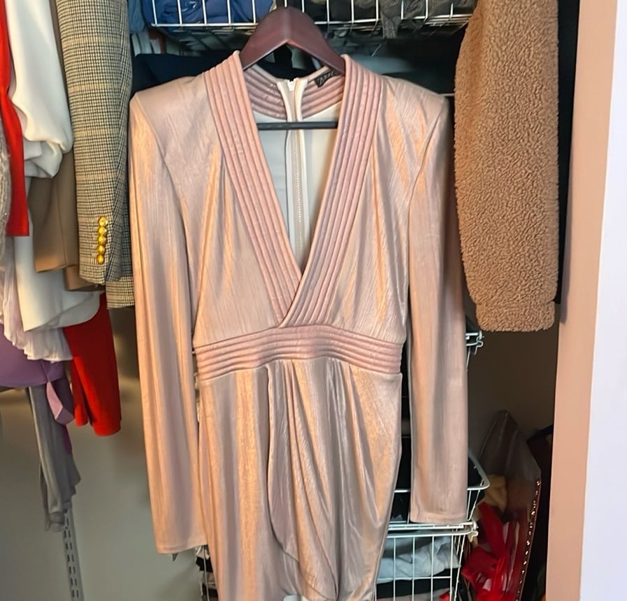 Zhivago Pink Shimmer Mini Dress
