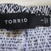 Torrid Black & White Shorts Size 1 Women Rayon