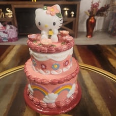 Hello Kitty Ceramic Cake