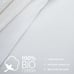 New 3PCS 100% Cotton Comforter Set White Queen Linen Feel 1 Comforter 2 Shams