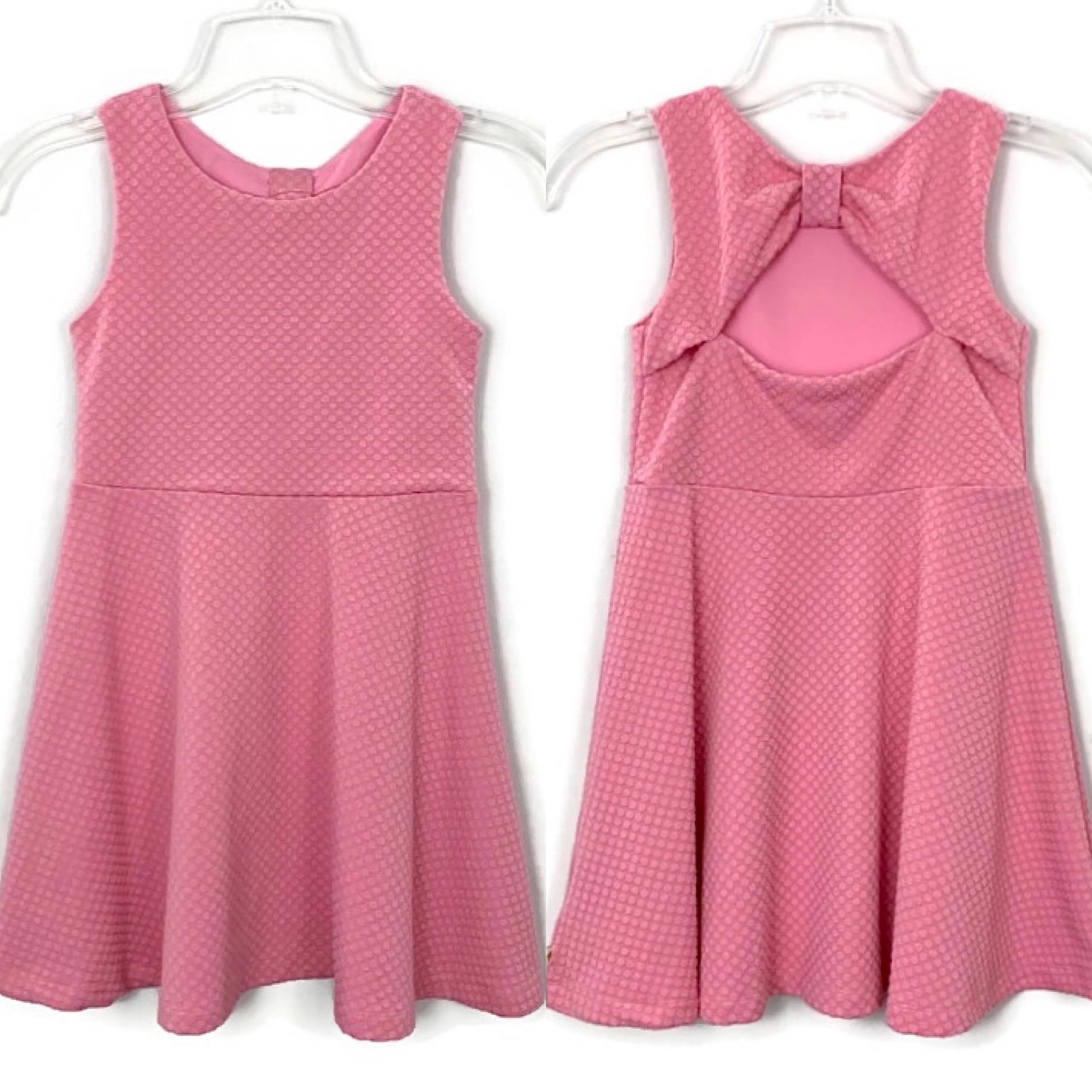 Kate Spade textured vivian dress rosebud pink girl Size 6X EUC