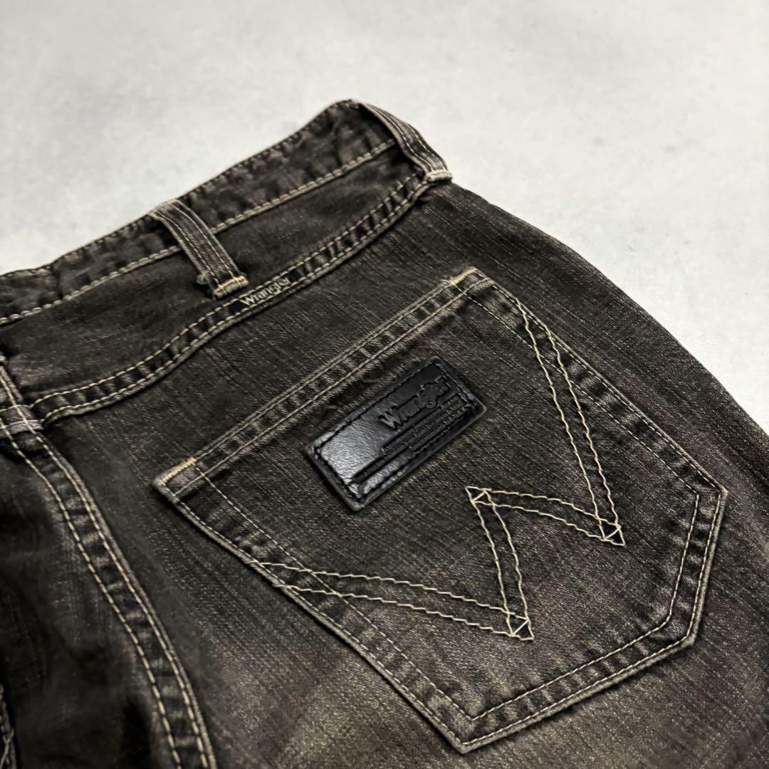 Archive Wrangler black flare denim pants
