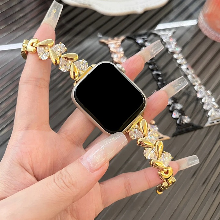 Only Band Jewelry Diamond Strap for Apple Watch Band Ultra 2 49mm 45mm 44mm 42mm