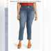 'Ab'Solution High Waist Raw Hem Skinny Crop Jeans Wit & Wisdom SZ 16