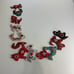Vintage Folk Art Ornaments Embroidered Hand Made Boho Chinese Zodiac Wall Decor