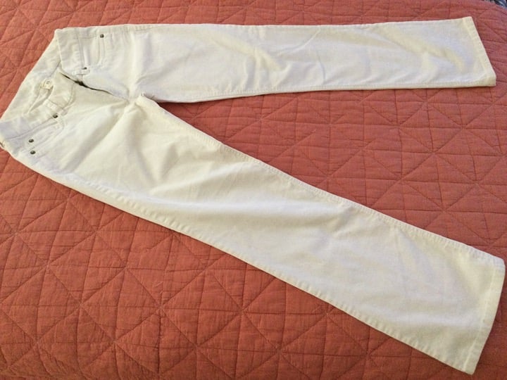 JCrew White corduroy pants