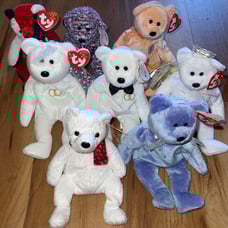 Ty beanie babies bear lot