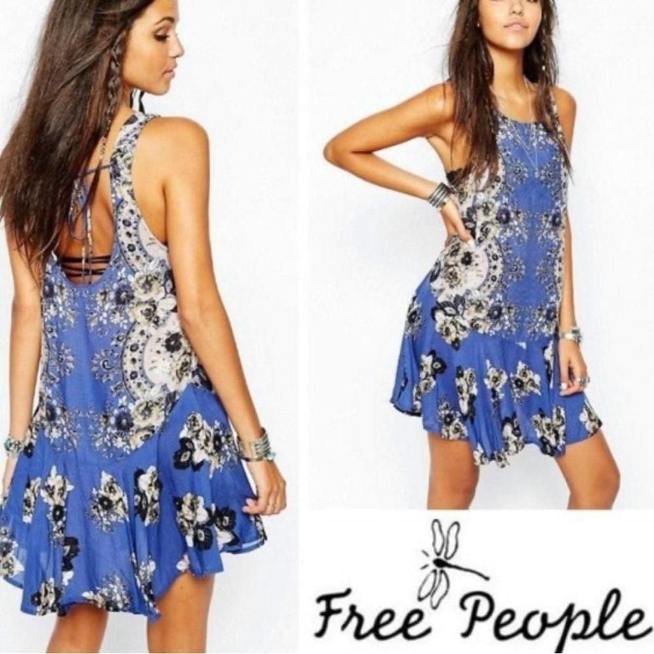 Free People Intimately Dobby Dot Paisley Summer Floral Dress