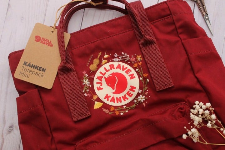Kanken Totepack Mini Hand Embroidered Perfect for Small Wallets