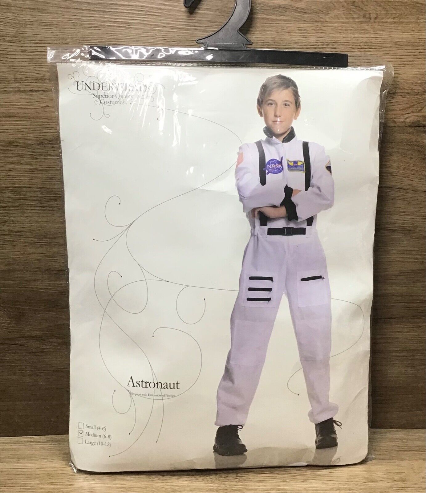Boys' Underwraps NASA Astronaut Party Halloween Costume Cosplay Jumpsuit M (6/8)