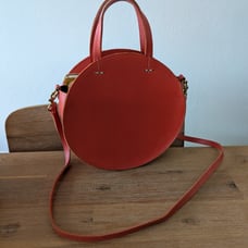 Clare V Petit Alistair Round Bag - Poppy