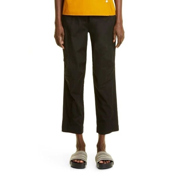 NWT CO High Waist Patch Pocket Cotton Crop Pants - size 6
