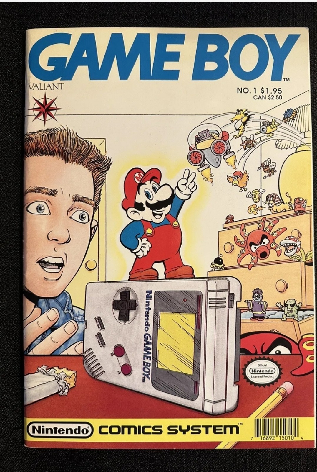 Game Boy Valiant Vol. 1 No. 1 Nintendo Comics System Super Mario, 1990 RARE!