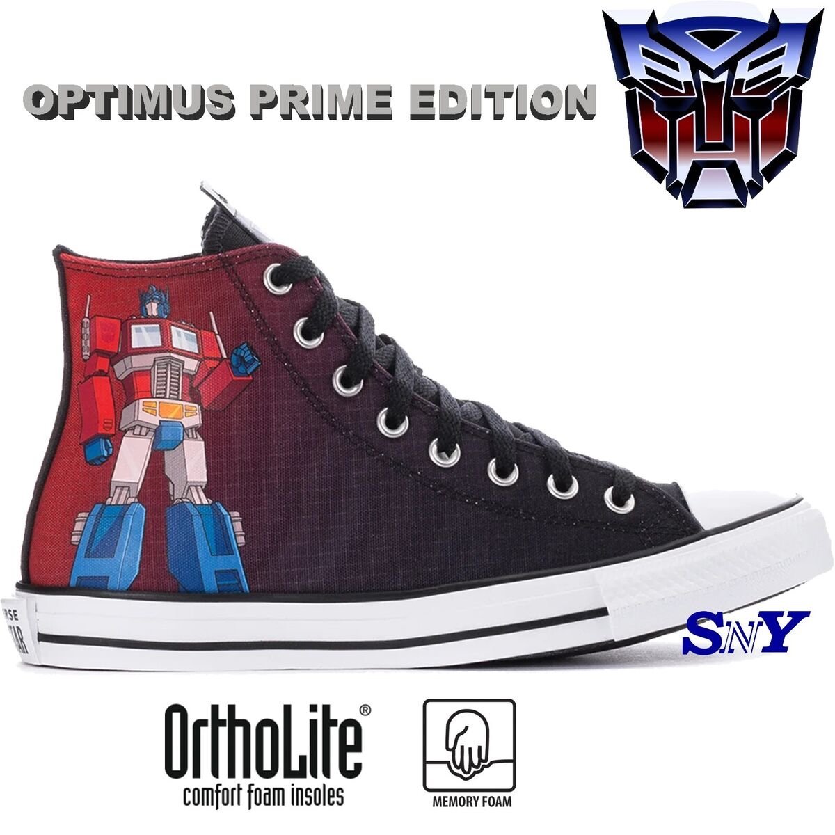 NEW MEN'S Converse x Transformers All Star Autobots Shoes A11659C