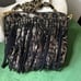 Charlie My Love Fringe Handbag Belt Fanny Pack Brown Gold Cheetah Leopard Print