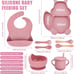 Baby Led Weaning Supplies Silicone Baby Feeding Set Suction Divided-jmghcbfvbh