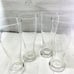 Large Hand Blown Clear Air Bubble Heavy Pilsner 24oz Wheat Beer Glasses Set of 4