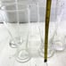 Large Hand Blown Clear Air Bubble Heavy Pilsner 24oz Wheat Beer Glasses Set of 4