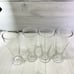 Large Hand Blown Clear Air Bubble Heavy Pilsner 24oz Wheat Beer Glasses Set of 4