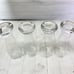 Large Hand Blown Clear Air Bubble Heavy Pilsner 24oz Wheat Beer Glasses Set of 4