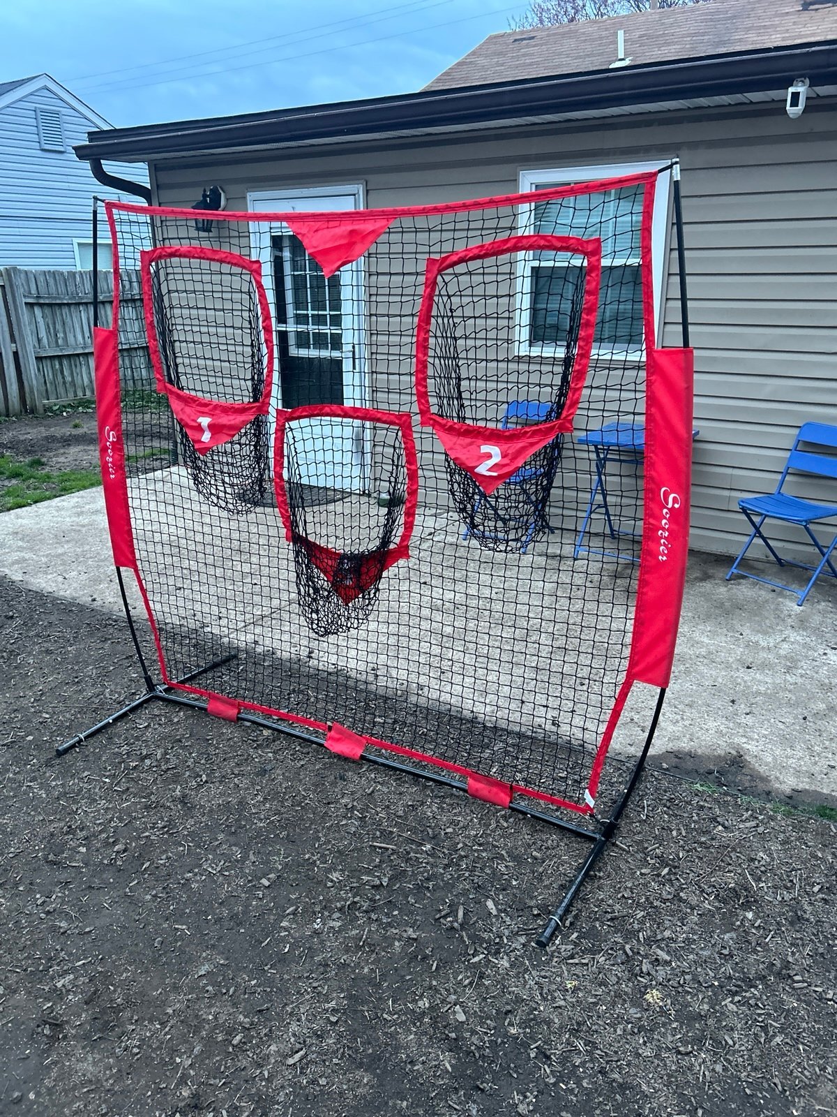 Football/ soccer / Baseball/ Basketball accuracy training net 82” x 69” sturdy