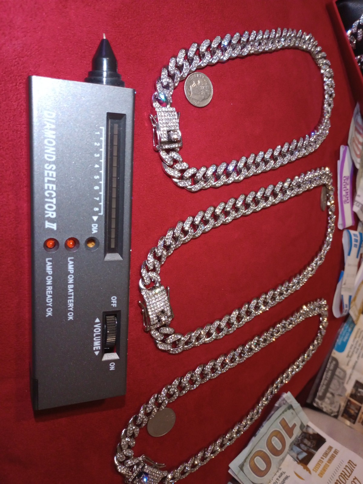 Brilliant One 18 chain Unisex-Real Lab Diamond Look like money without oversp