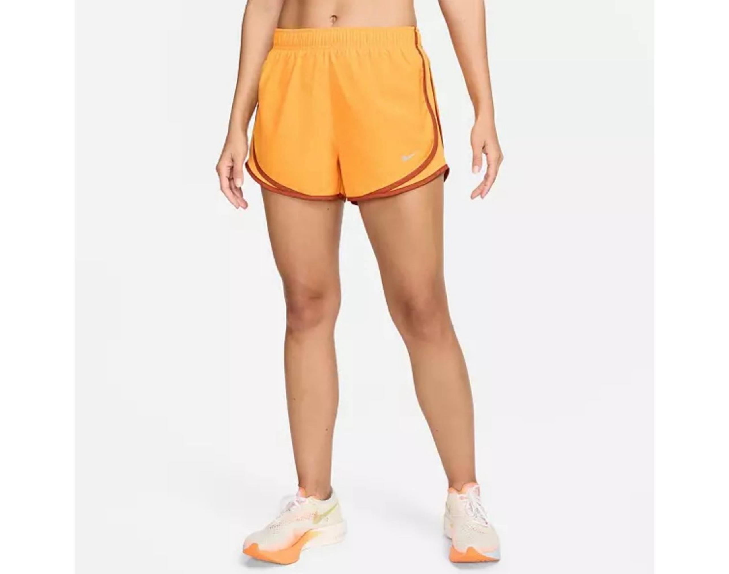 NEW Nike Women's Tempo Dry Core 3'' Running Shorts medium orange  $32 retail