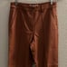 Urban Outfitters Isabella Faux Leather Flare Pant Womens Brown Cognac Size 0