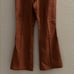 Urban Outfitters Isabella Faux Leather Flare Pant Womens Brown Cognac Size 0