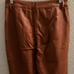Urban Outfitters Isabella Faux Leather Flare Pant Womens Brown Cognac Size 0