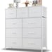 Dresser for Bedroom 9 Storage Drawers White