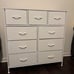 Dresser for Bedroom 9 Storage Drawers White