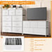 Dresser for Bedroom 9 Storage Drawers White