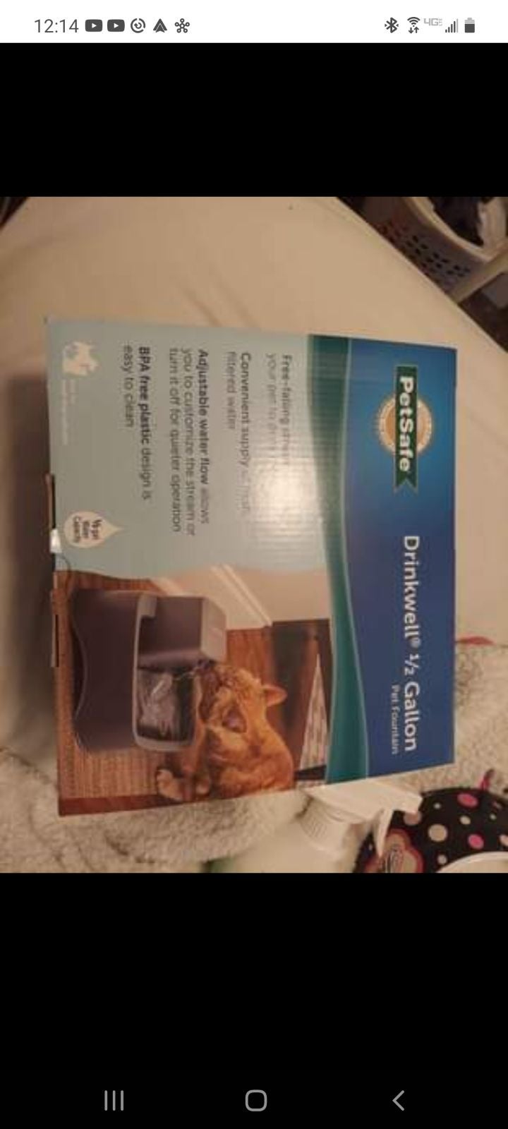 Water fall for cats