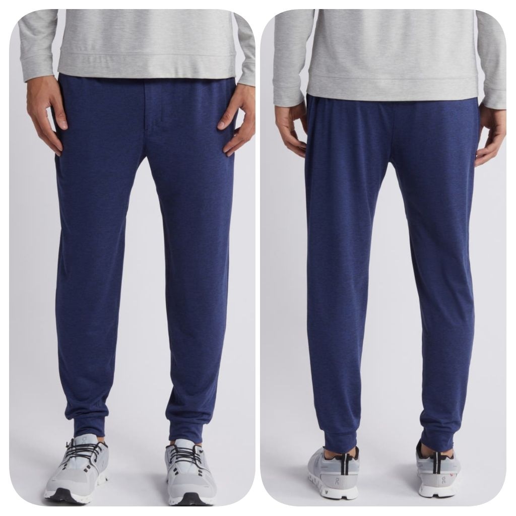 Johnnie-O Performance Kisko Jogger Pants Size Small Navy Blue