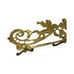 Vintage Brass Wall Hooks with Cherubs – Ornate Angelic Design, 14” Wide
